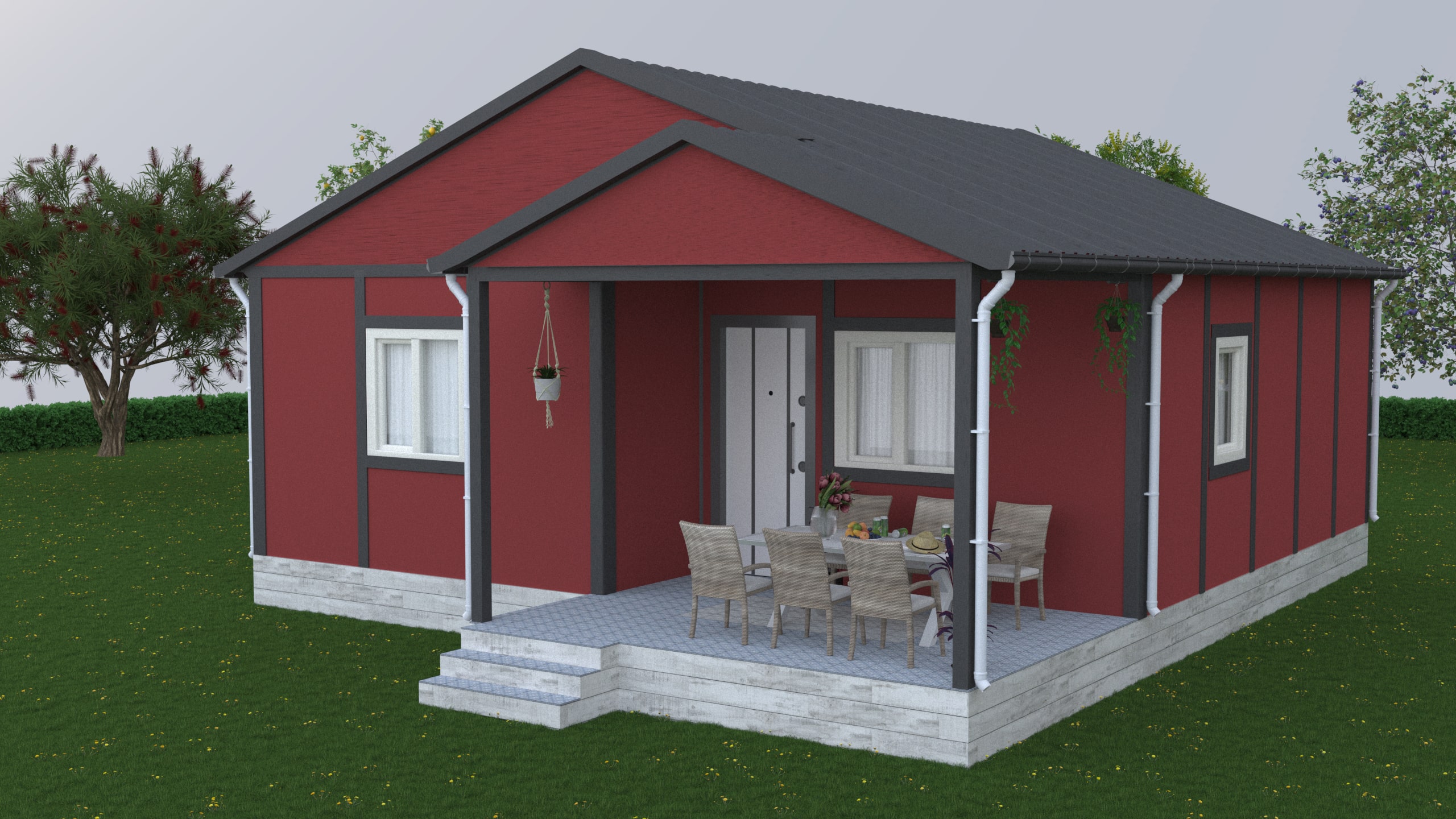 62 m² Prefabrik  Konut