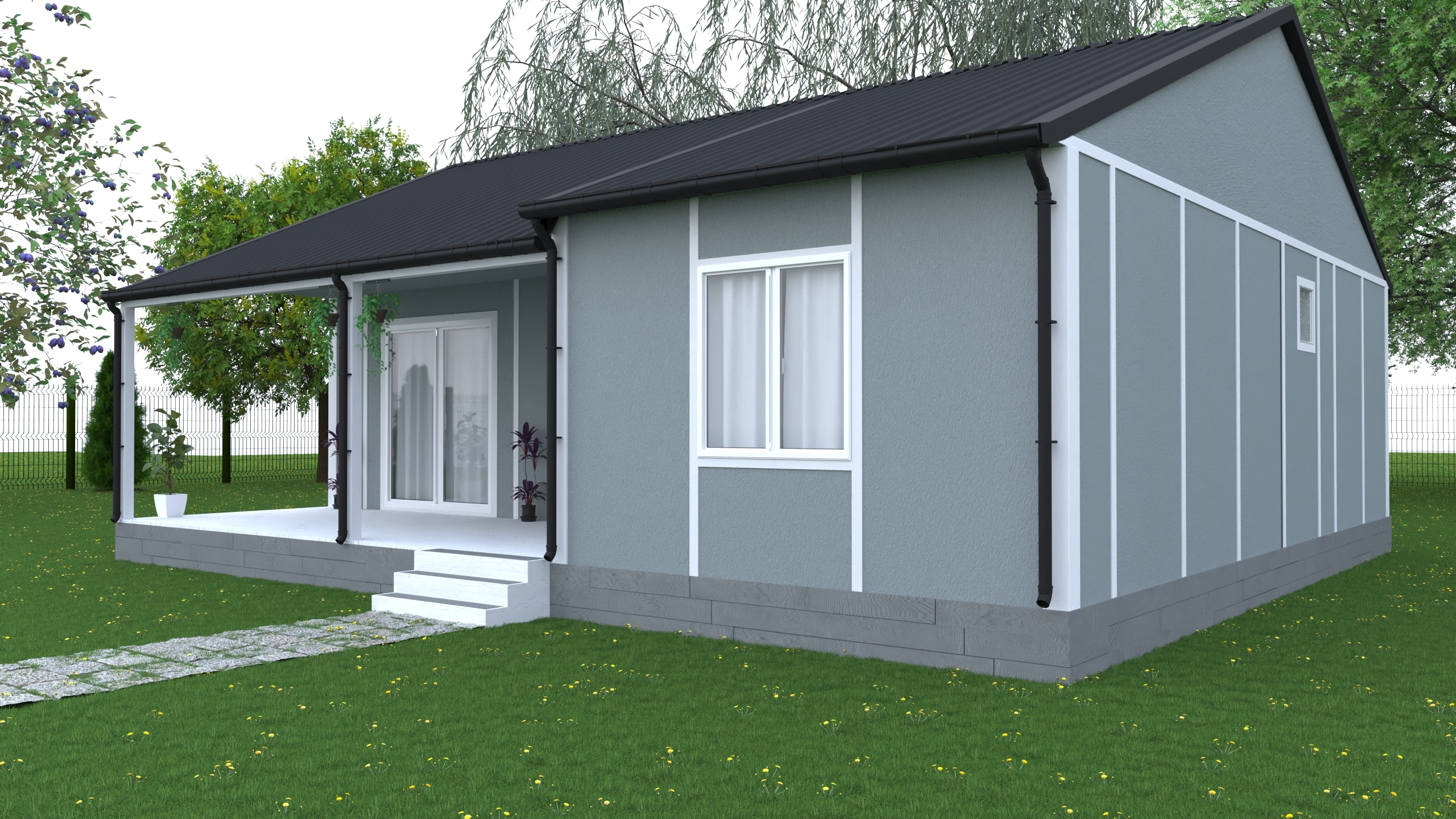 91 m² Prefabrik Konut